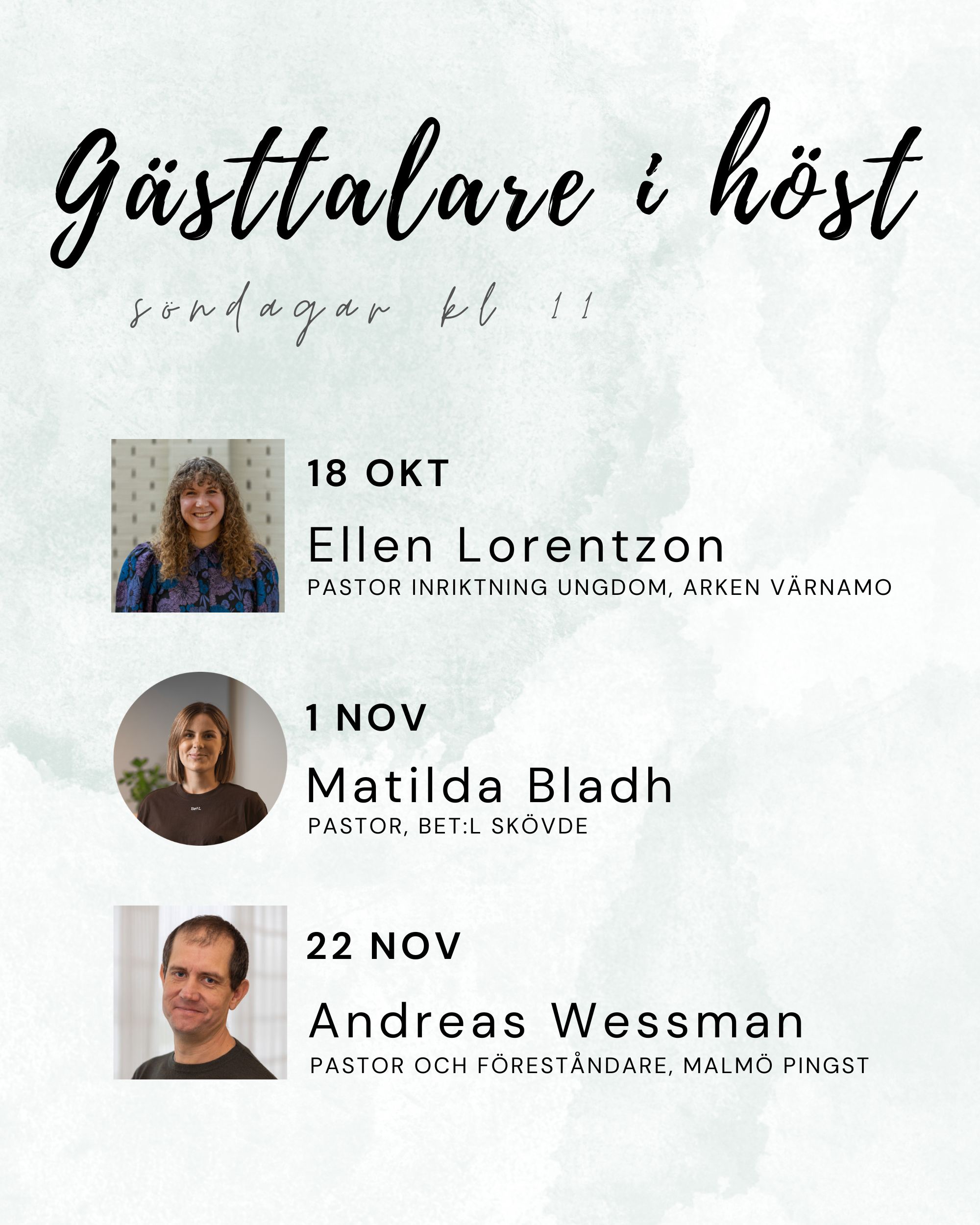 Gästtalare höst